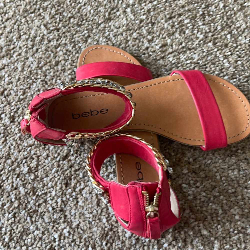 Beautiful red Bebe sandals